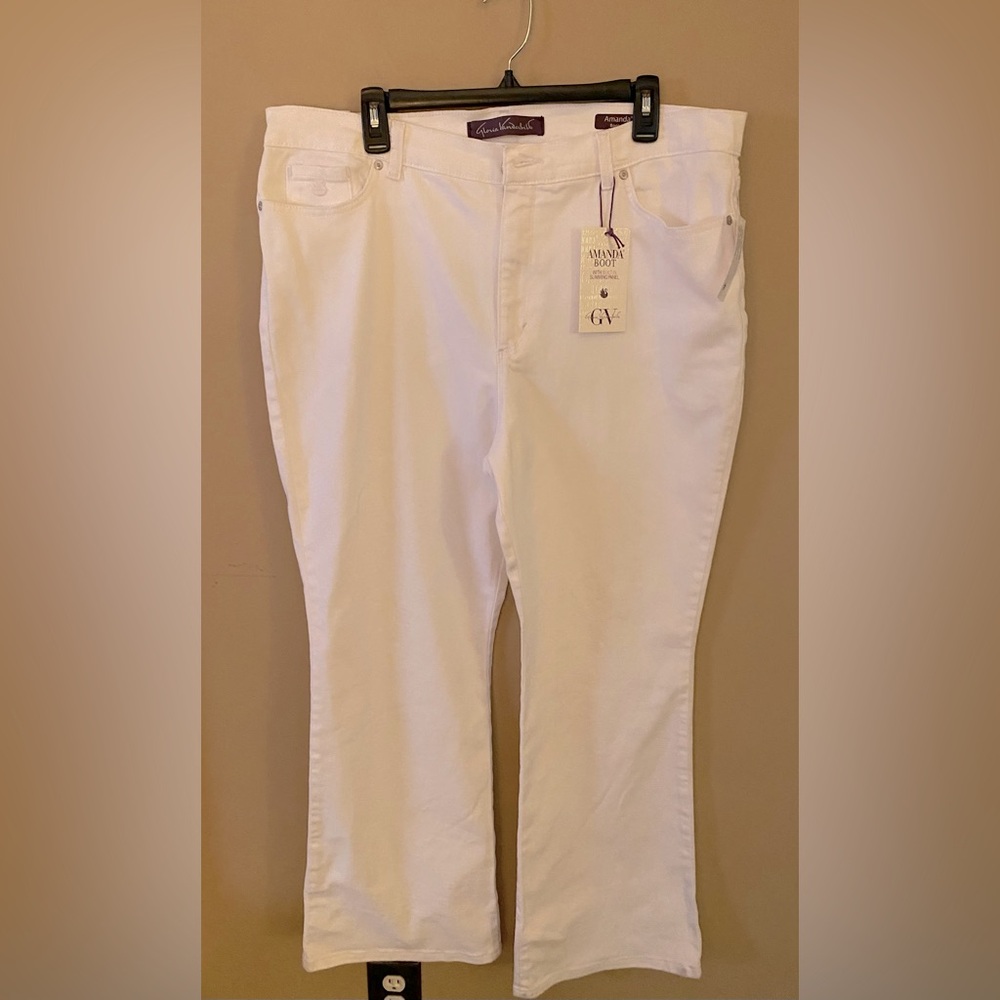 Gloria Vanderbilt White Boot Cut Jeans